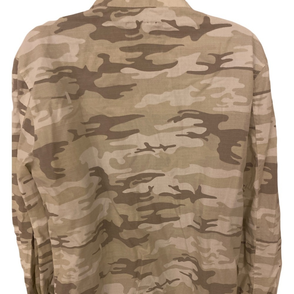 Anthropologie Santuary Camo Shirt - M green tan cream , cotton - Picture 4 of 5